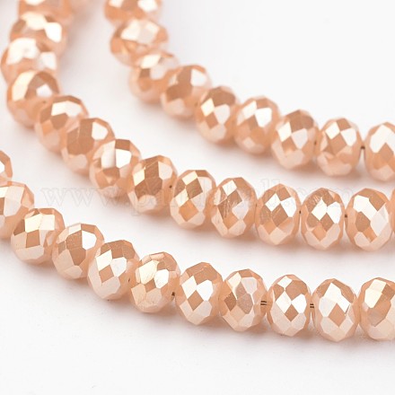 Chapelets de perles en verre électroplaqué EGLA-P018-4mm-FR-A05-1