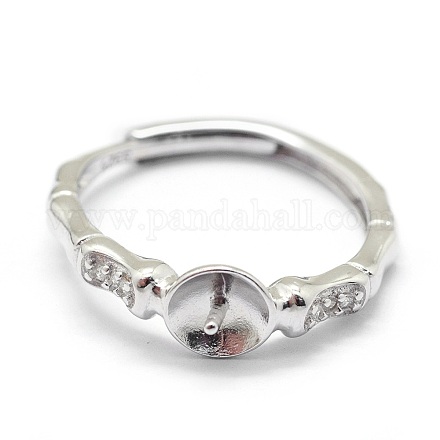 Componenti regolabili con 925 anello d'argento sterling STER-I016-036P-1