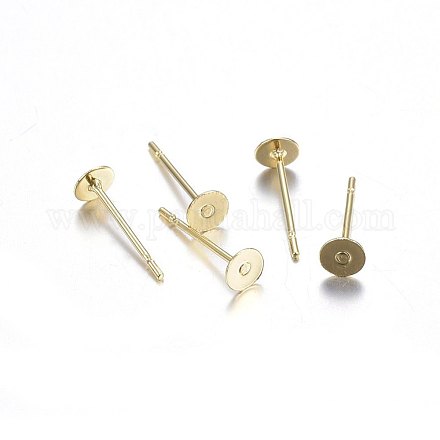 Accessoires de puces d'oreilles en 304 acier inoxydable STAS-P210-45G-01-1