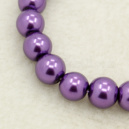 Glass Pearl Beads Strands HY-14D-B75-1