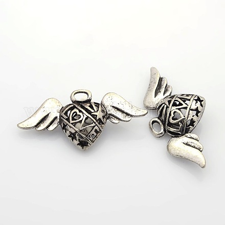 Hollow Tibetan Style Alloy Pendants for Valentine's Day PALLOY-J416-23AS-NF-1