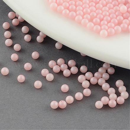 ABS Plastic Imitation Pearl Matte Style SACR-S849-4mm-01-1