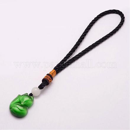 Décorations pendantes de corde de nylon HJEW-F002-B03-1