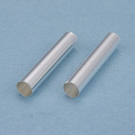 Abalorios de tubo de latón KK-Y003-73H-S-1