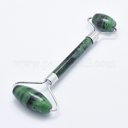 Natural Ruby in Zoisite Brass Face Massager MRMJ-G009-03P-1