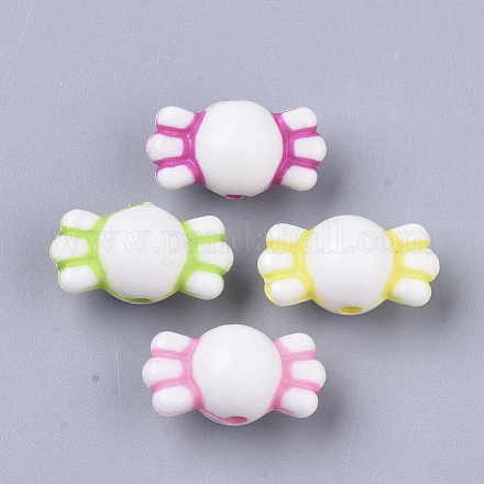 Perles en acrylique de style artisanal MACR-S299-034-1