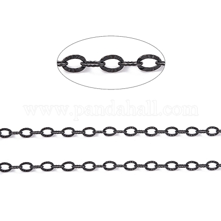 304 Stainless Steel Textured Cable Chains CHS-H007-05EB-1