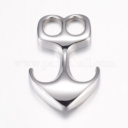 304 Stainless Steel Hook Clasps STAS-P171-62P-1