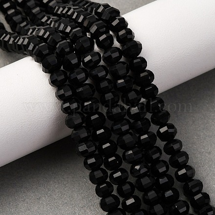 Natürlichen Obsidian Perlen Stränge&nbsp;G-P587-D03-01-1