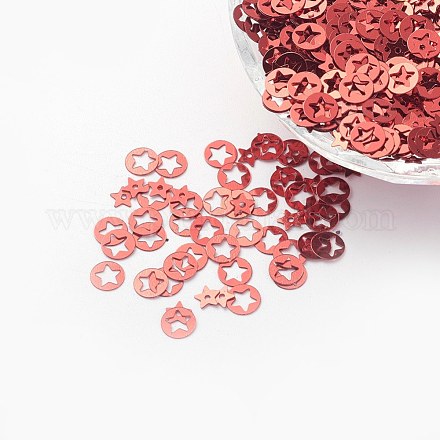 Schmuckzubehör Kunststoff Paillette / Pailletten Perlen PVC-E001-02-YD02-1