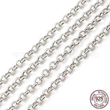 925 catena rolo in argento sterling rodiato STER-F052-05P-1