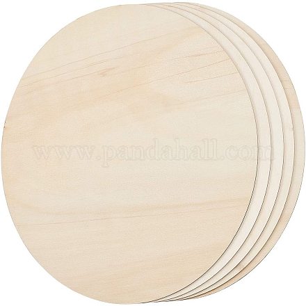 AHANDMAKER Unfinished Round Wood Slices DIY-GA0001-11-1