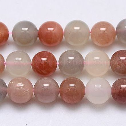 Natural Multi-Moonstone Beads Strands G-G448-6mm-01-1