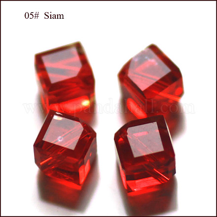 Abalorios de cristal austriaco de imitación SWAR-F069-6x6mm-05-1