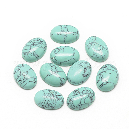 Synthetik Türkiscabochons&nbsp;LS-G-R415-18x25-44-1