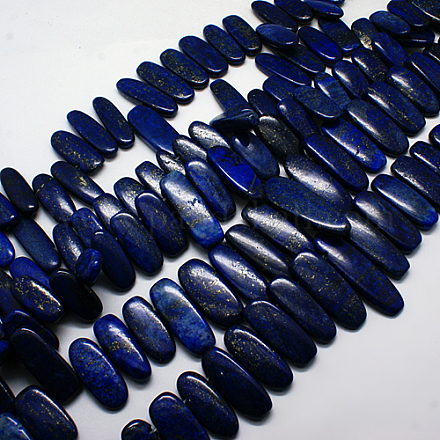 Lazuli colgantes de piedras preciosas naturales lapis gradual hebras de abalorios G-F129-A-02-1