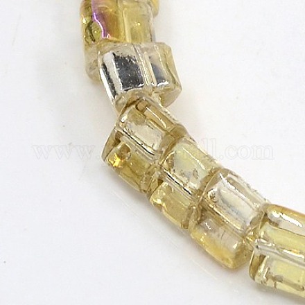 Electroplate Glass Beads Strands EGLA-J036-B-H08-1