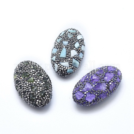 Natural Gemstone Beads G-P380-19-1