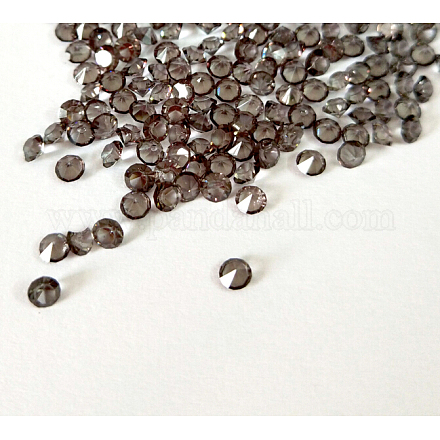 Cabochons en résine avec diamant à facettes CRES-M006-12V-1