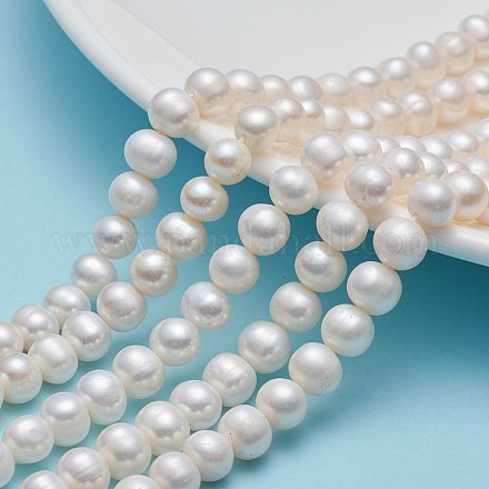 Natural Cultured Freshwater Pearl Beads Strands A23WZ011-1