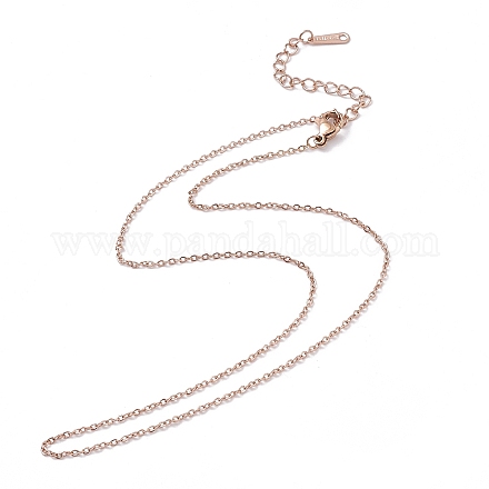 Placage ionique (ip) 304 collier de chaîne de câble en acier inoxydable pour hommes femmes STAS-G299-04RG-1