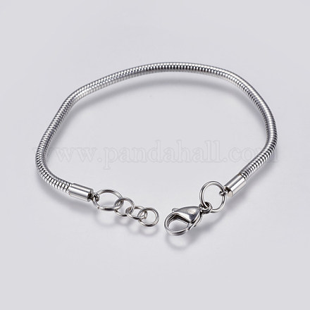 Fabrication de bracelet chaîne serpent en 304 acier inoxydable X-STAS-F139-056P-F-1
