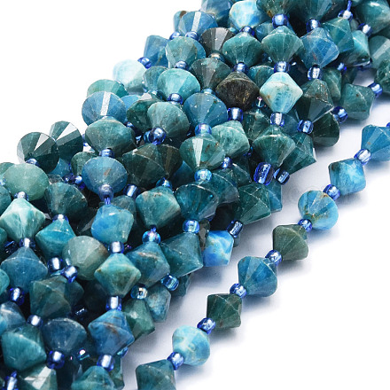 Natural Apatite Beads Strands G-E569-C03-1