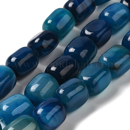 Chapelets de perles d'agate naturelle G-H295-F01-04-1