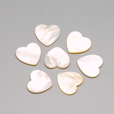 Natural White Shell Mother of Pearl Shell Cabochons X-SSHEL-R041-53-1