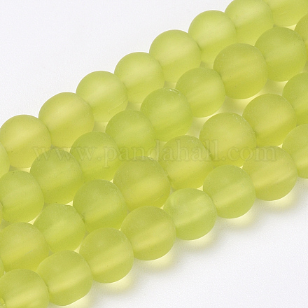 Chapelets de perles en verre transparente   GLAA-Q064-03-12mm-1