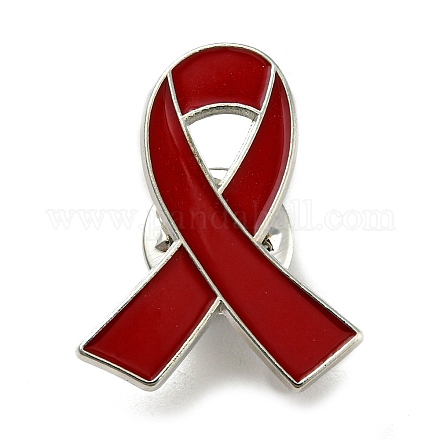 Alfileres de esmalte de cinta de concientización sobre el sida JEWB-G025-01P-01-1