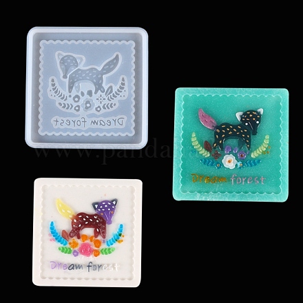 Stampi in silicone per sottobicchieri animali fai da te DIY-G070-03B-1