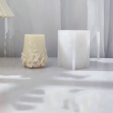 Tarro diy con moldes para velas de silicona con forma de flor CAND-PW0014-11A-1