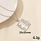 Stainless Steel Leaf Pendant Necklaces, Cable Chain Necklaces