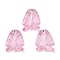 Transparent Glass Enamel Beads, Fish, Pearl Pink, 21.5x18x7mm, Hole: 1.5mm