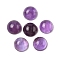 Natural Amethyst Cabochons, Half Round/Dome, 8x3.5mm