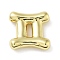 Brass Beads, Twelve Constellations, Real 18K Gold Plated, Gemini, 19x18.5x5.5mm, Hole: 3.5x2mm