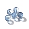 K9 Glass, Imitation Austrian Crystal Beads, Round, Light Steel Blue, 7.5x8mm, Hole: 1.4mm