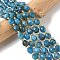Natural Apatite Beads Strands, Faceted, Rice, with Seed Beads, 7.5~8x6~7.5mm, Hole: 0.8~1mm, about 36~40pcs/strand, 15.55~15.75''(39.5~40cm)