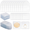 100Pcs 2 Styles Dustproof PVC Commemorative Coin Storage Envelope Bags for Jewelry, Square, Clear, 5.45~5.5x5.15~5.45x0.06~0.1cm, 50pcs/style
