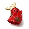 Christmas Theme Alloy Enamel Pendants, Golden, Ghost, 17.5x13.5x8mm, Hole: 1.5mm