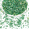 150G Glass Seed Beads, Mixed Style, Mixed Shapes, Green, 1~27x2~4mm, Hole: 0.7~1mm