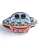 Spacecraft Shape PVC Claw Hair Clips, Hair Accessories for Women & Girls, Salmon, 50x95x39mm