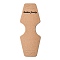 Cardboard Display Cards, Used For Necklace, Bracelet and Mobile Pendants, Camel, 124x46x0.3mm