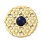 PVD Vacuum Plating 316 Stainless Steel Multi-Strand Links, with Natural Lapis Lazuli, Flower, Real 18K Gold Plated, 14.5x3mm, Hole: 1.2mm
