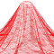 Halloween Theme Polyester Lace Fabric, Skull Pattern, FireBrick, 1630x0.1mm