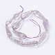 Brins naturels de perles d'améthyste G-F554-03-2