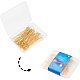 UNICRAFTALE 100pcs 50mm Golden Flat Head Pins 304 Stainless Steel Head Pins Fine Satin Dressmaker Pins Metal Head Pin for DIY Beading Jewelry Making Sewing and Craft 50x1.7x0.7mm STAS-UN0001-57G-8