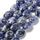 Natürliche blaue Fleck Jaspis Perlen Stränge G-L164-A-30-1