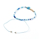 Verstellbare Nylonschnur geflochtenen Perlen Armbänder BJEW-JB05792-4